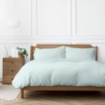 200 Thread Count 100% Cotton Percale Duvet Cover Set Duck Egg - Super King 260X240CM