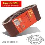 SanDisk Sanding Belt 75 X 457MM 40 Grit 10 PACK