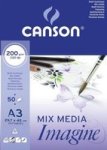 Canon Canson A3 Imagine Multimedia Pad - 200GSM 50 Sheets