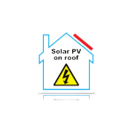 Pv On Roof Hazard Label Single