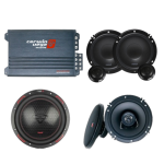 Audio Trinity & Tech Online Exclusive Cerwin Vega Xed Complete Car Audio Combo XED650C Component Speakers + XED62 Coaxial Speake
