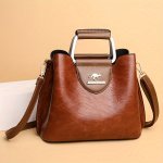 Women's Retro Style Handbag Stylish Crossbody Bag Pu Leather Shoulder Purse For Daily Use