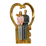 Couple On Heart Chair 16.5X8X26.8CM
