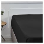 300TC Black Fitted Sheets