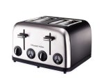 Russell Hobbs Matte Black 4 Slice Toaster - 13976