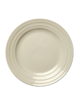 Classic Cream Ceramic Dinner Plate - None White