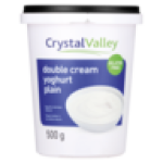 Crystal Valley Plain Double Cream Yoghurt 500G