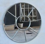 Round Silver 9 Division Mirror 93CM