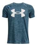 Boys' Ua Tech Twist Short Sleeve - Static Blue Ymd