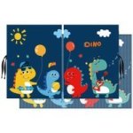 Magnetic Baby Car Sun Shade Double Sided Dino Sun Widow Shield - Ballon