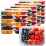 15PCS Leakproof Meal Prep Containers With Lids - 22OZ Durable Plastic Food Storage For Salads & Lunches Perfect For School Work