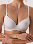 Elegant Solid Bralette Bra Underwire Seamless Push Up T-Shirt Bra Women's Lingerie & Underwear