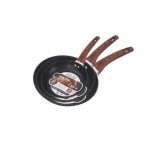 Fry Pan 3PIECE Non-stick Set Black 10000030-31-37