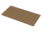 Parts Plate 8 X 16 92438 - Dark Tan