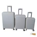 Smte S-type S1 Carry: Your Ultimate Portable Suitcase Solution 3-PIECE Rice White With Keychain