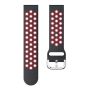 Silicone Strap For Huawei Watch GT 22MM 46MM- Black / Red