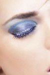 Black Blue Rhinestone Eyelashes
