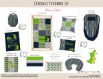 Cot Duvet Bedding Crocodile Patchwork Set