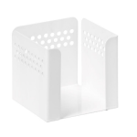 Paper Cube Perforated Range – White Metal – 804WH