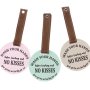Wash Your Hands No Kisses Car Seat Plaque Standard