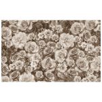 Brown Flower Agglomeration Rectangle Tablecloth