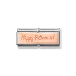 Composable Classic Double Link Happy Retirement In 9K Rose Gold