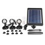 Solar Spotlight IP68 Waterproof Abs Adjustable Light For Courtyard