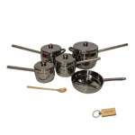 Smte 9 Piece Anti-heat Handles And Non-transparent Lid Pot Set And Smte Keyring With Keychain