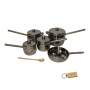 Smte 9 Piece Anti-heat Handles And Non-transparent Lid Pot Set And Smte Keyring With Keychain