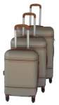Smte 3 Piece Nexco Travel Luggage Set Gold With Keychain
