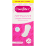 Comfitex Cotton Soft Unscented Everyday Pantyliners 24 Pack