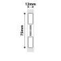 NB276 - NIIMBOT - D11 / D101 / D110 / H1S - 12X75MM - 90 SIMPLE CABLE LABELS