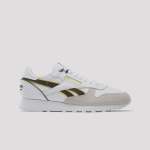 Reebok U- Classic Leather - Ftwr White black Always Yellow - UK11