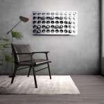 Vinoled Wine Rack - 800 X 450 X 150 Mm 28 Bottles Grey Cool White