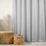 Capri Eyelet Sheer Curtain - Silver - 270X223CM