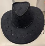 Navy Blue Cowboy Suede Hat