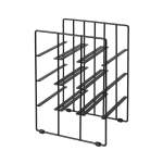 Pilare Wine Rack For 9 Bottles - Matt Black Steel