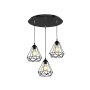 Physis 3 Head Black Diamond Pendant Lights