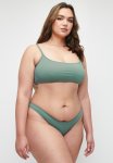 Cotton On Plus Full Bikini Bottom - Dusty Khaki