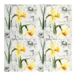 Serviette - Narcissus Sketch 33X33CM