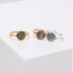 CAS101890 - Fingerprint Sterling Silver Ring.