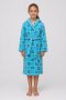 Kiddies Printed Fleece Winter Hooded Robe Gown 3 To 14 Years