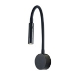 Fargo Metal LED Adjustable Arm Wall Light Black White Chrome - Chrome