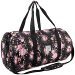 Supanova Kate Duffle Blk floral SN-1003-BKFL