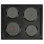 Defy – Slimline Solid No Control Panel Hob – Black