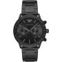 Emporio Armani Mario Chronograph Black Men's Watch - AR11242