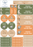 School Labels : Watercolour Woodland Animal Theme