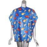 Kids Cape Blue With Helicopters & Cars Hook & Loop