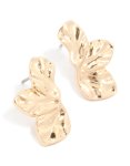 Goldair Gold MINI Fan Flower Stud Earrings