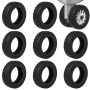 Vinommart 8 Pcs Luggage Wheel Covers Silicone Luggage Wheel Protector Suitcase Wheel Covers For Luggage Wheels Replacement Black